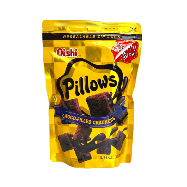 Oishi Pillows Choco Filled Crackers 150g