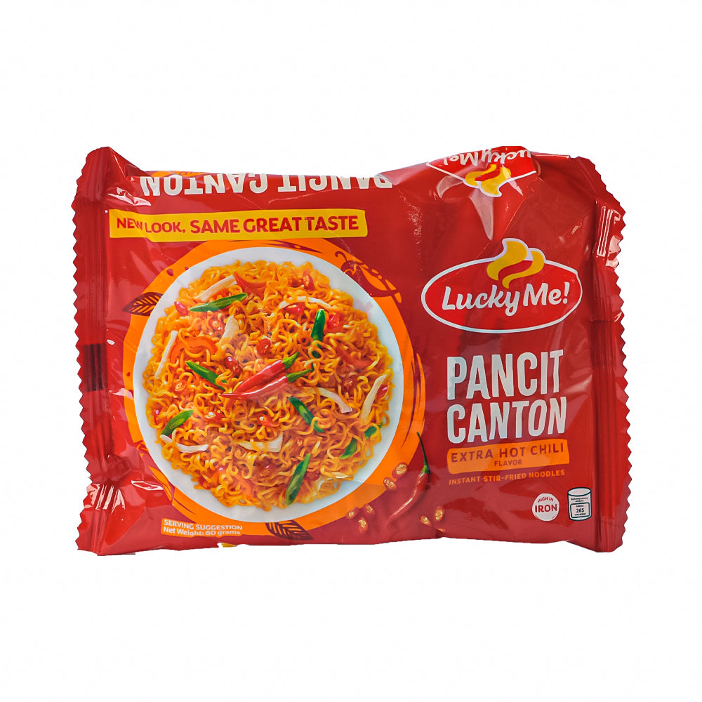Lucky Me – Instant Pancit Canton – Hot Chili – 80g